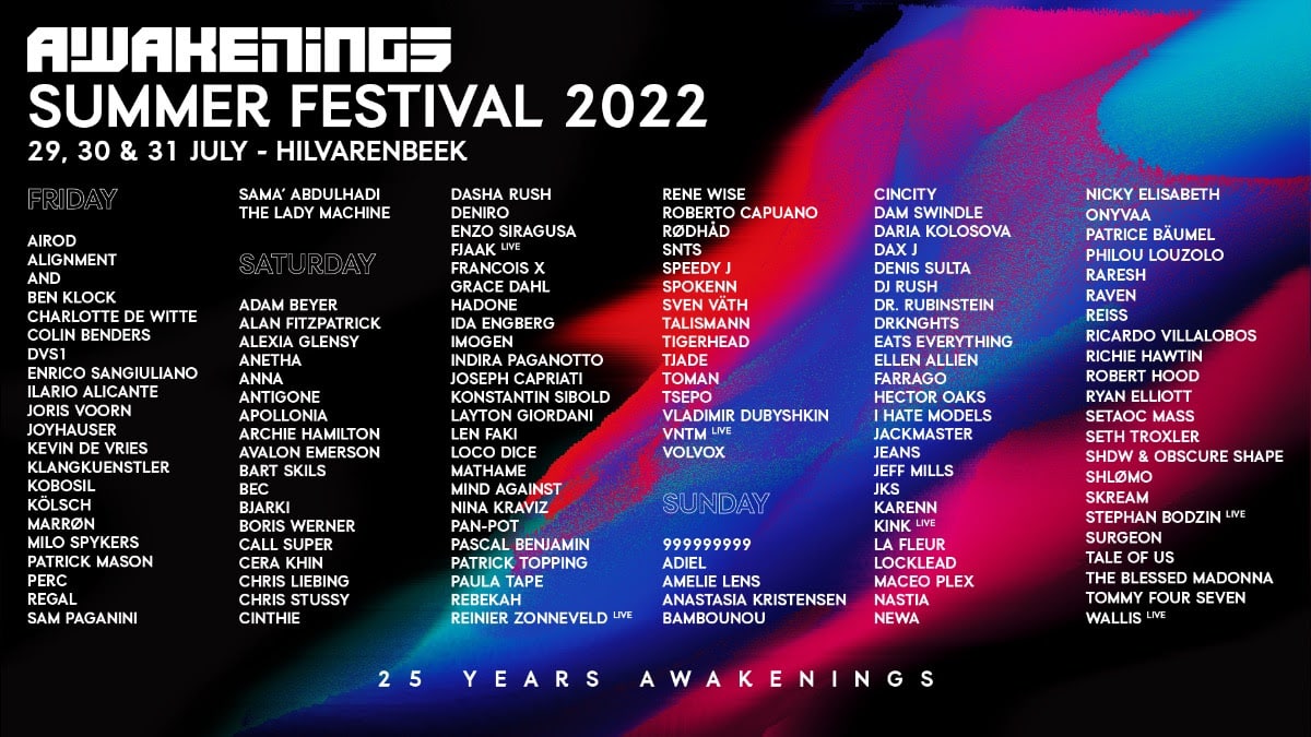 Awakenings Summer Festival 2022
