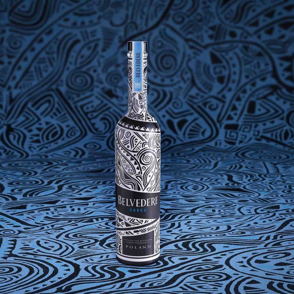 BELVEDERE X LAOLU SENBANJO limited edition fles