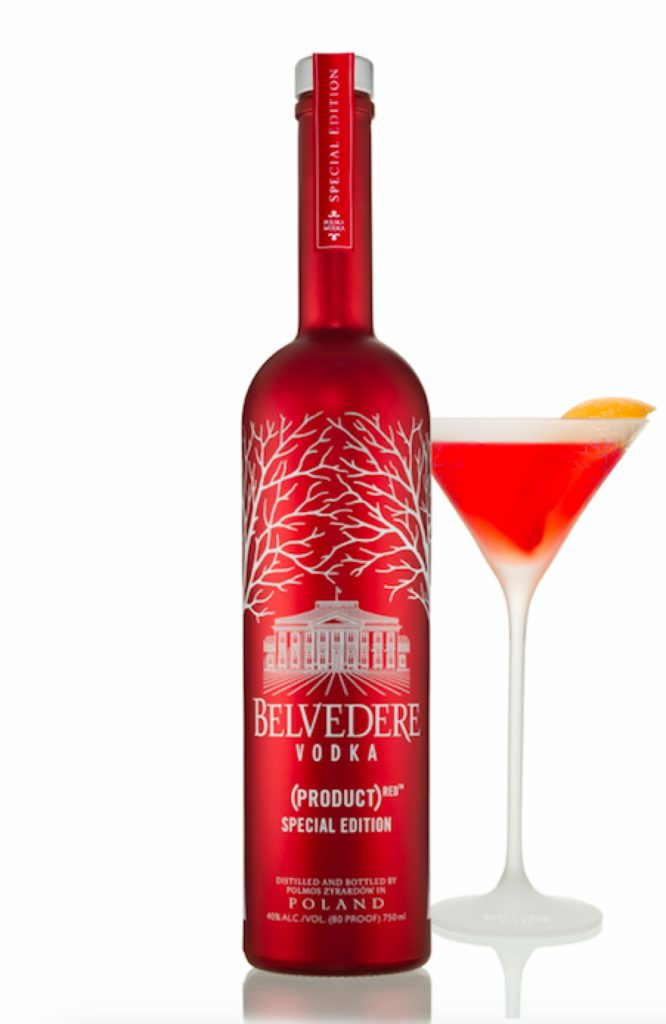 Belvedere Vodka limited edition RED martini