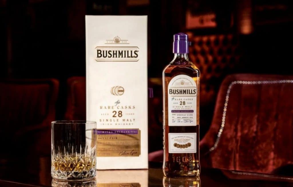Bushmills 28-Year-Old Single Malt Cognac Cask Irish Whiskey