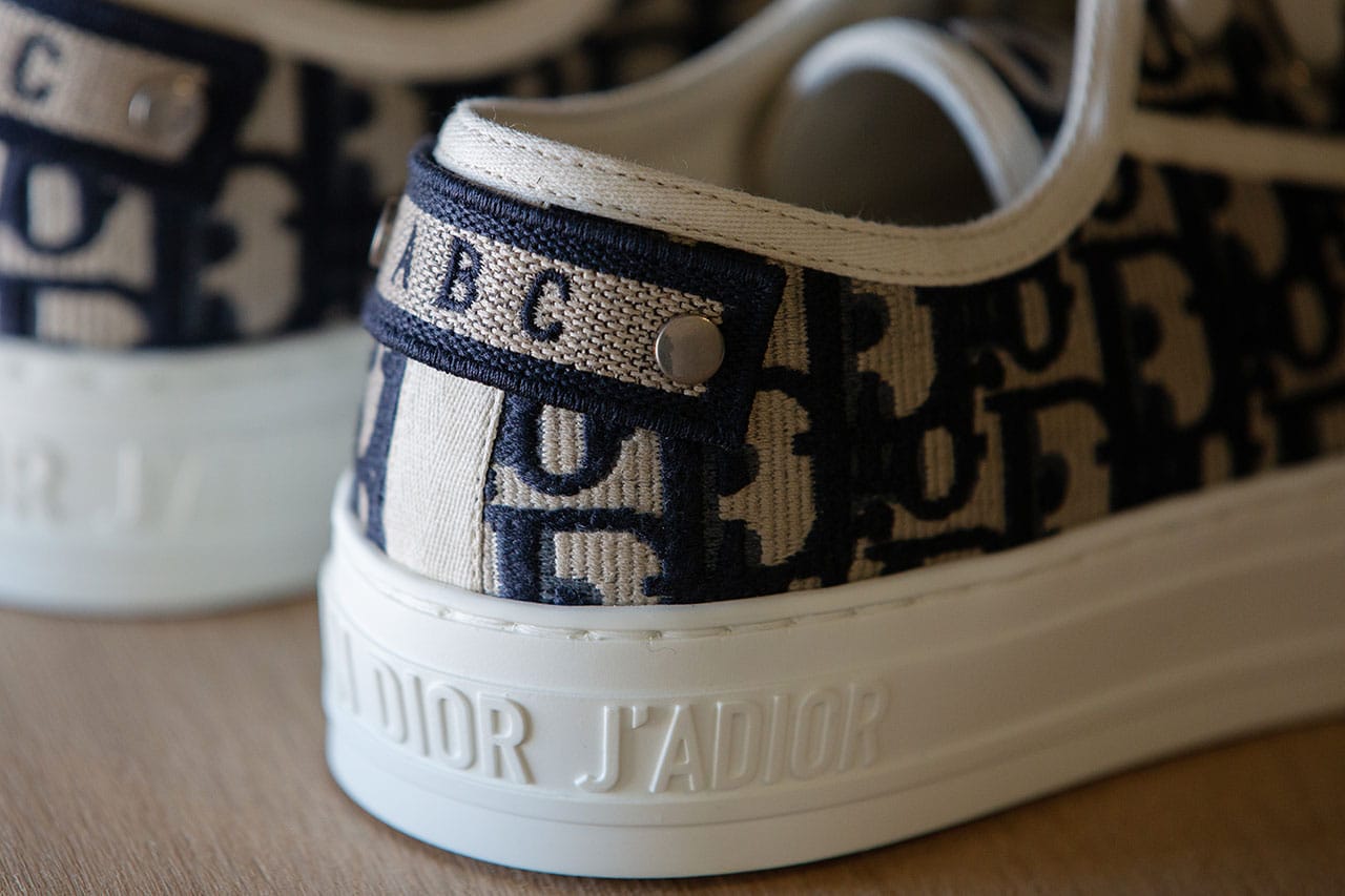 custom Walk'n'Dior Oblique Canvas Sneakers