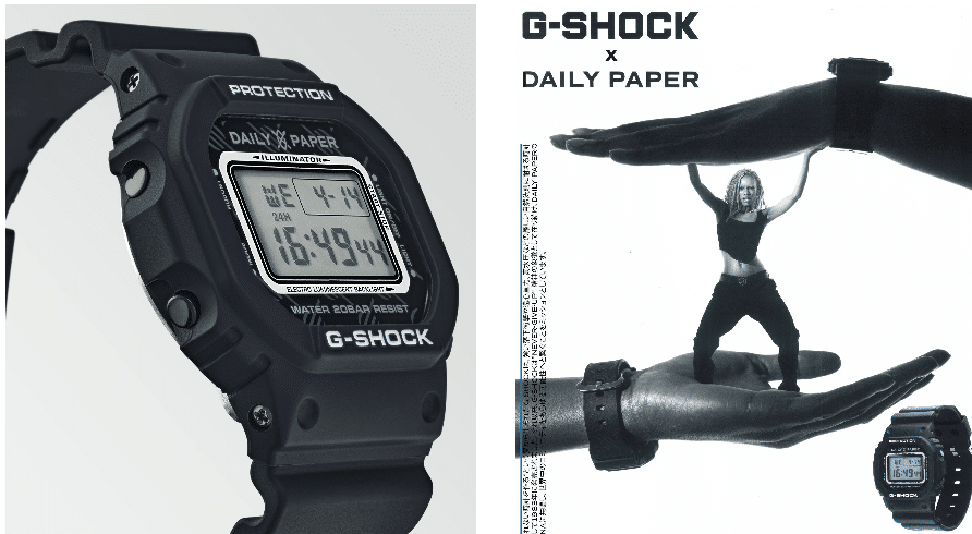 Daily Paper x G-SHOCK DW-5600DAILY21-1ER-horloge