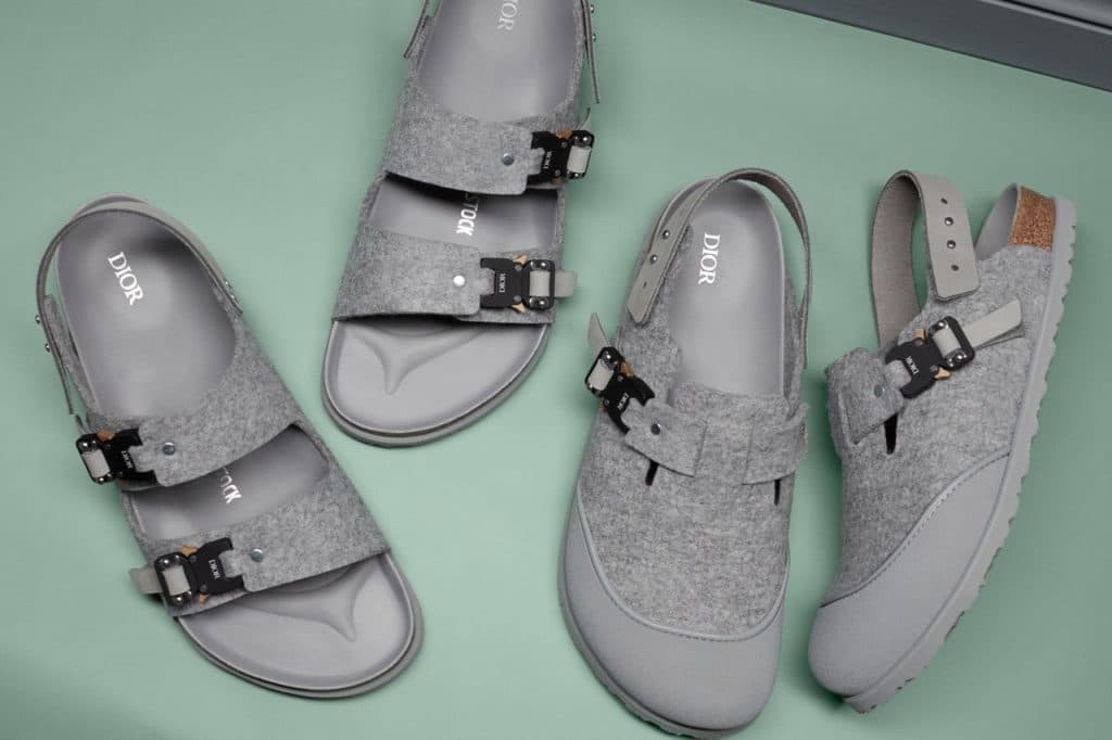 Dior x Birkenstock Milano Sandal en Boston Clog sandalen