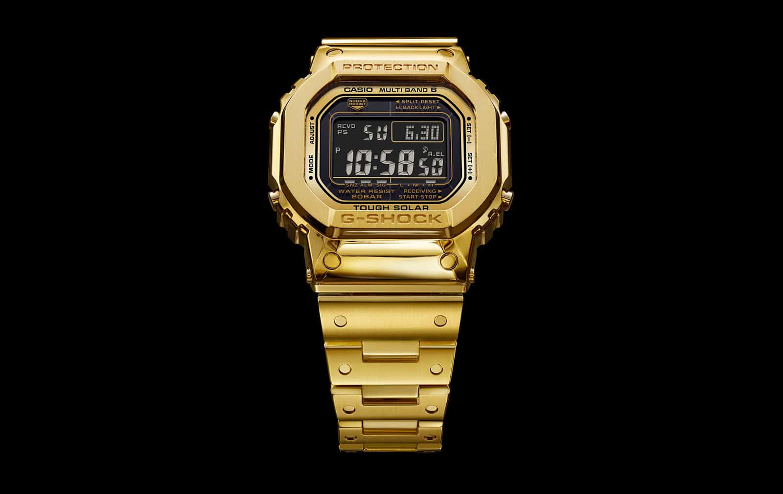 18K gouden G-Shock G-D5000-9JR horloge casio