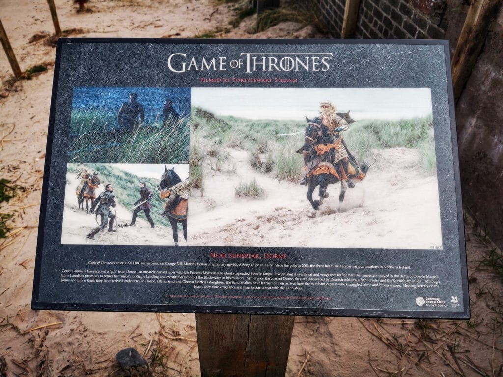 Game of Thrones noord-ierland portstewart dorne