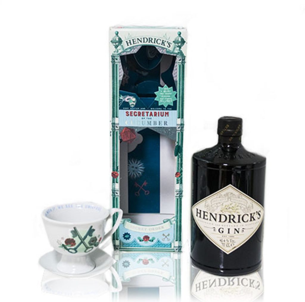 Hendrick's Gin giftpack secret order cadeau