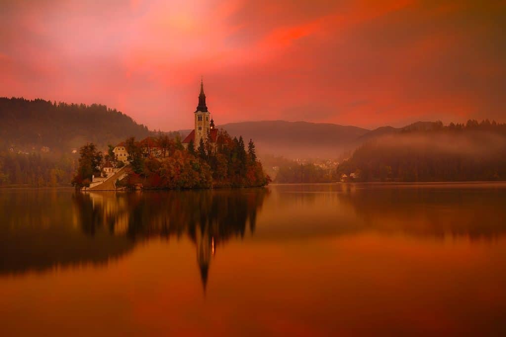 Lake Bled, Slovenië