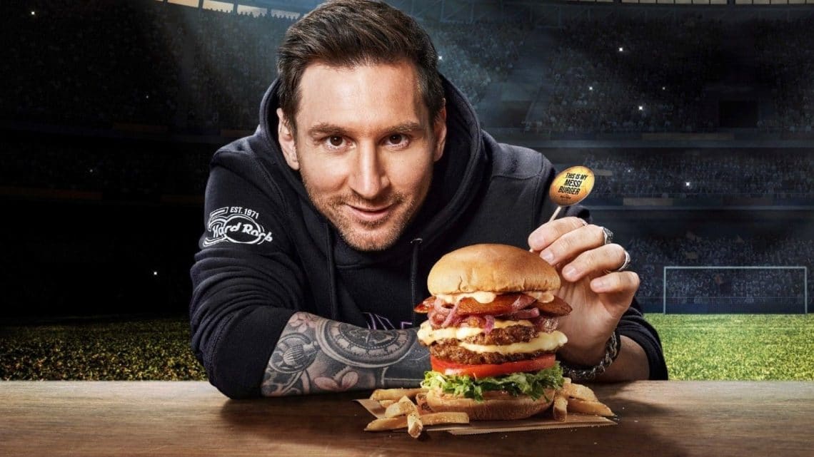 Messi burger Hard Rock Cafe Amsterdam