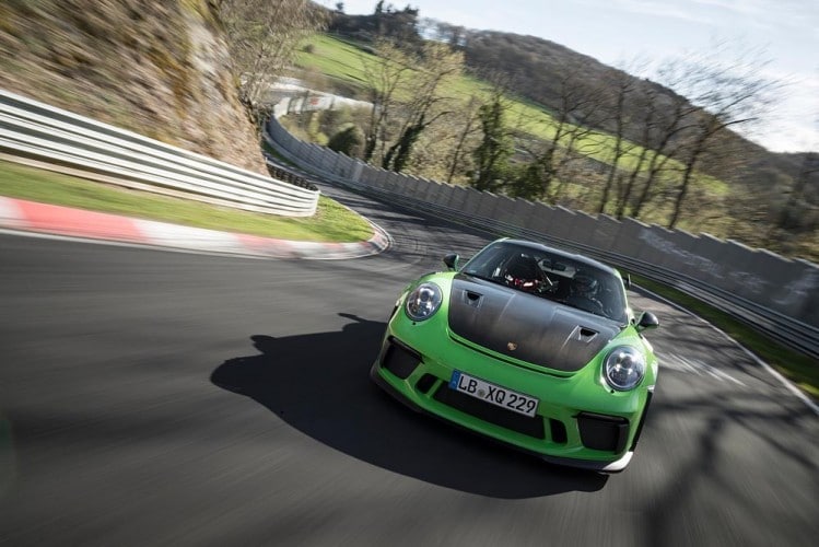 Porsche 911 GT3 RS groene hel