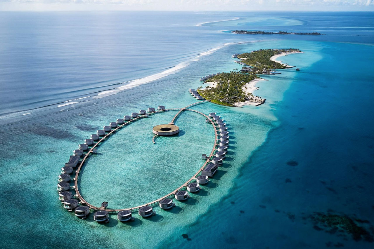 The Ritz-Carlton resort op de Malediven