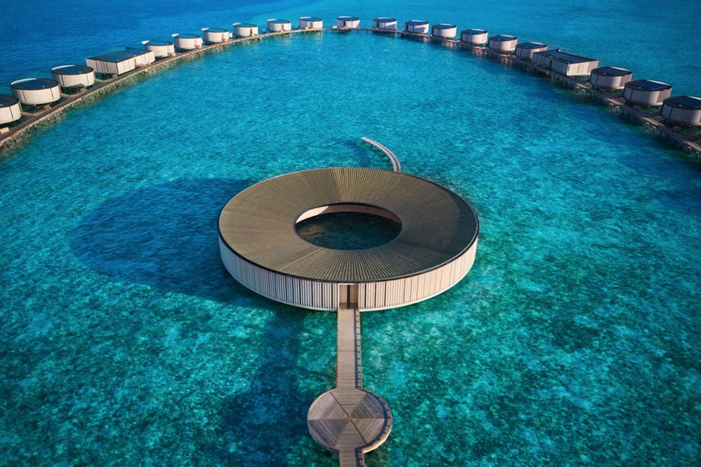 The Ritz-Carlton resort op de Malediven
