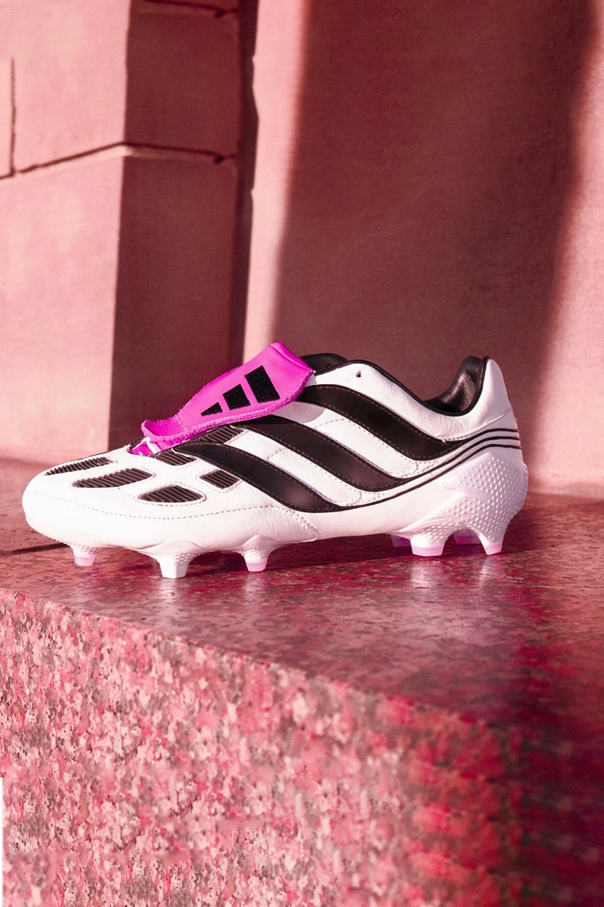 Installatie beton bord adidas Predator Precision voetbalschoenen met roze trappen 2023 af | MS