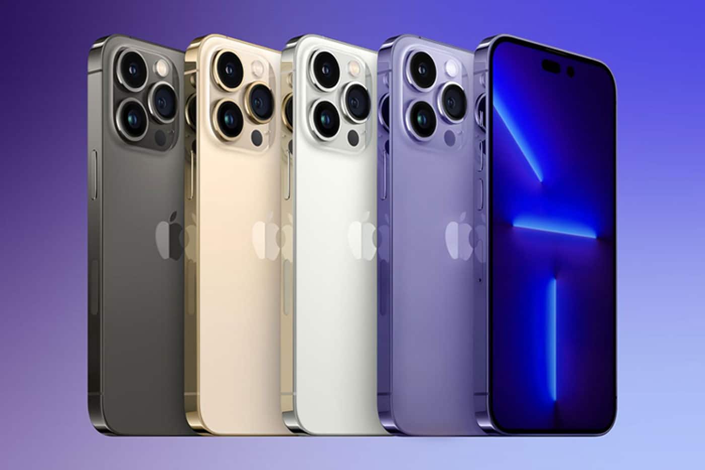 Apple iPhone 14 Pro "Purple" "Blue"