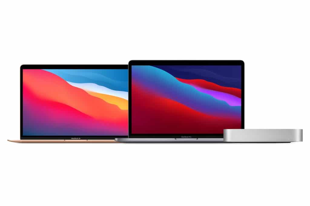 nieuwe Apple Mac-line-up met M1 Silicon
