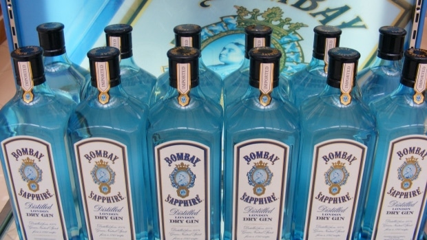 Bombay gin 70% alcohol teruggeroepen