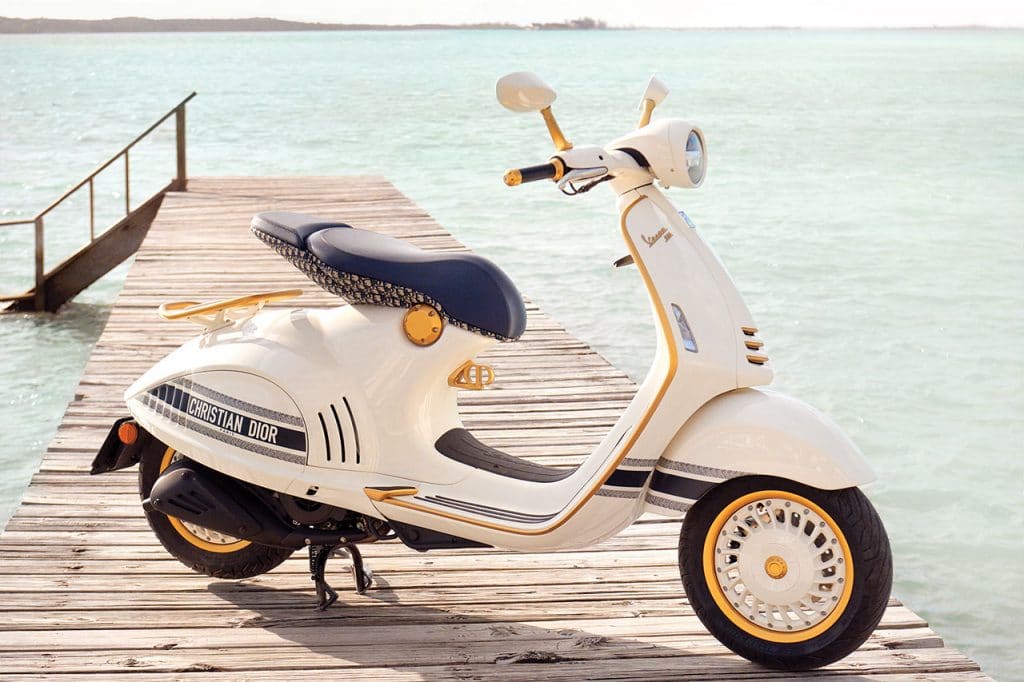 Dior x Vespa 946 scooter