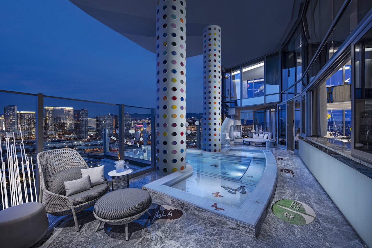 Damien Hirst - Palms Casino Resort Sky Villa Las Vegas - duurste hotelkamer ter wereld