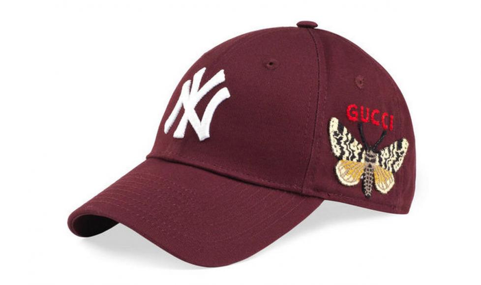 merk op cap het winkelcentrum Gucci New York Yankees petten zijn must have | MANNENSTYLE