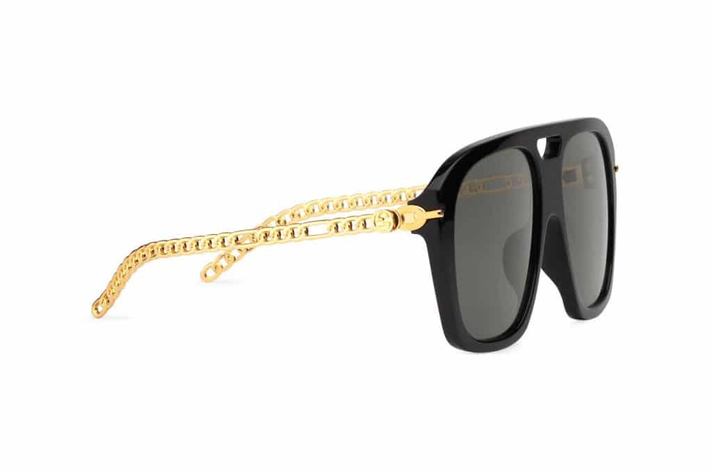 Gucci vierkante zonnebril met bedels