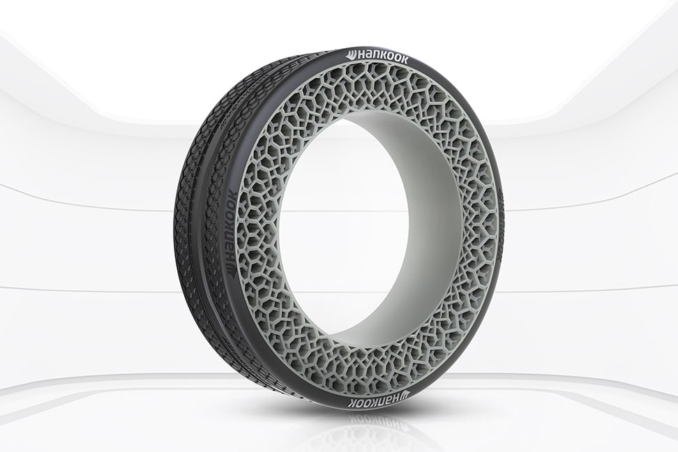 hankook i flex airless tire autoband zonder lucht concept hyundai ces 2022