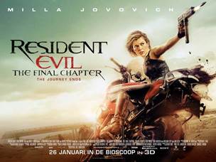 resident evil: the final chapter filmnieuws bioscoop