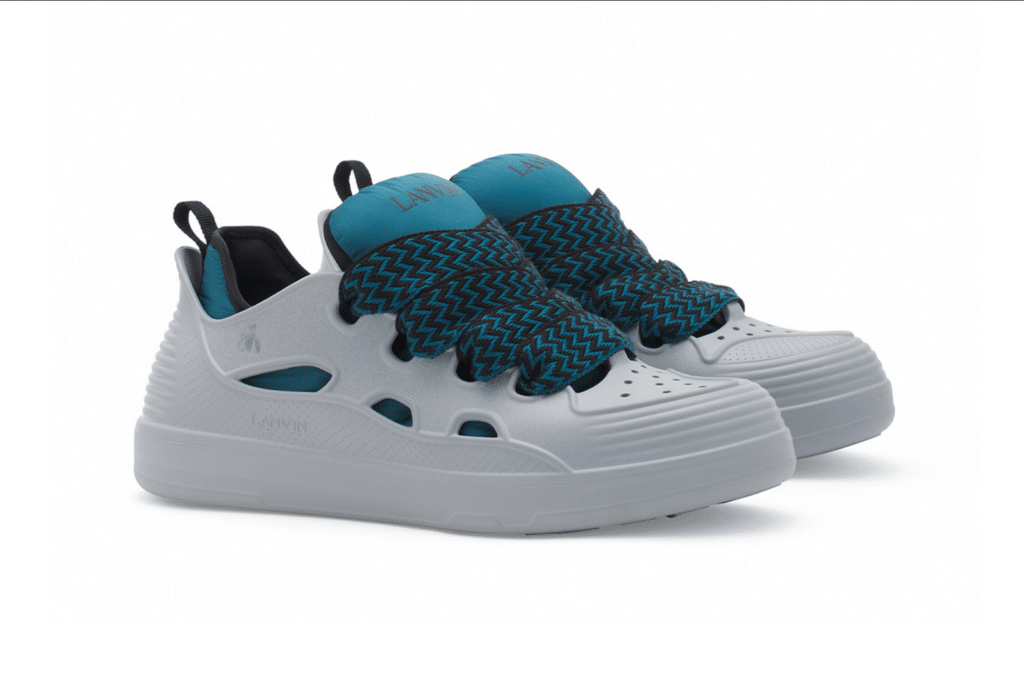 lanvin curb color block rubber sneakers