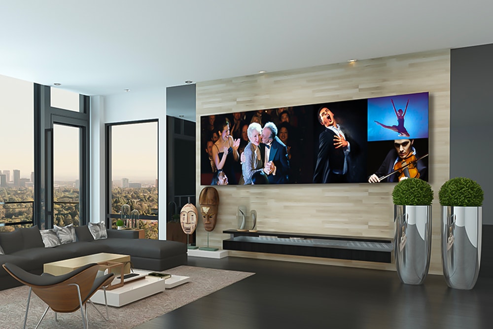 LG's 8K 325-inch DVLED Extreme Home Cinema 32:9-tv