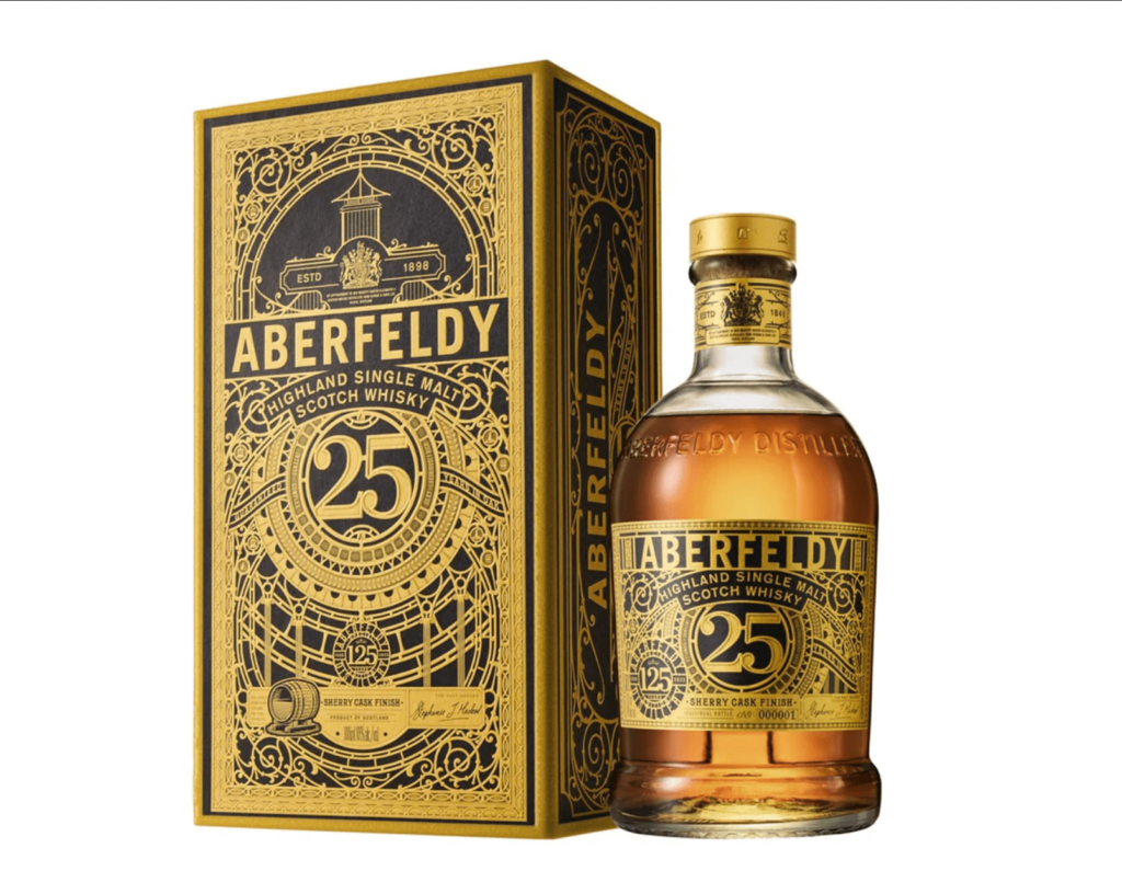 limited edition ABERFELDY 25 y.o. 125th Anniversary