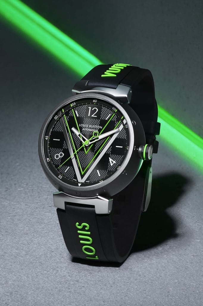 Nieuw Louis Vuitton Tambour Damier Graphite Race-horloge