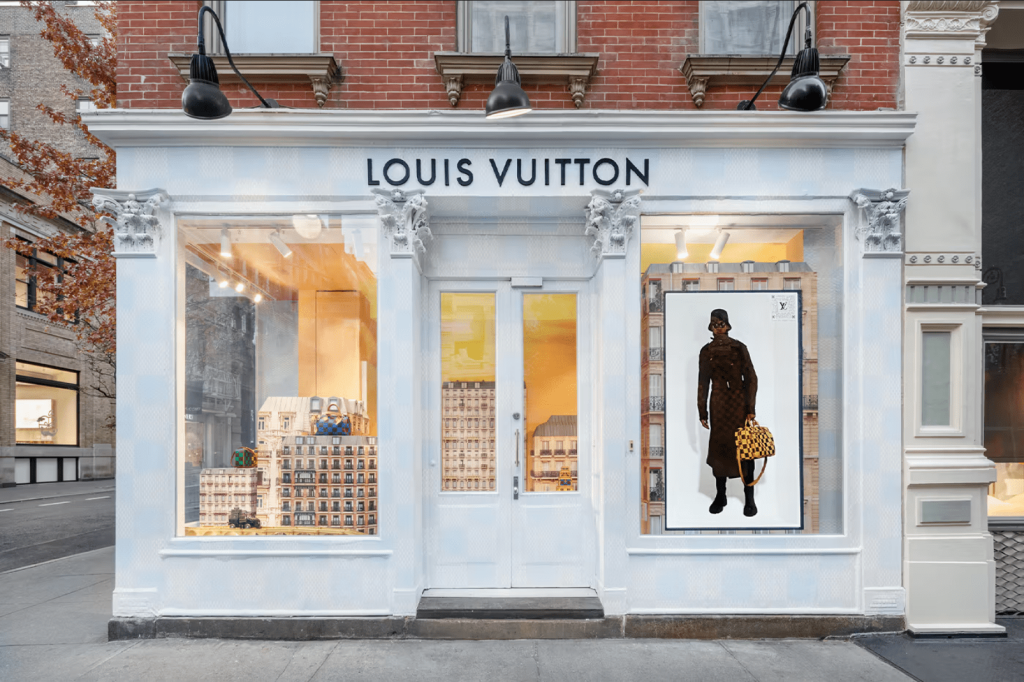 Louis Vuitton SS24 debuutcollectie Pharrell Williams pop-up New York Hollywood