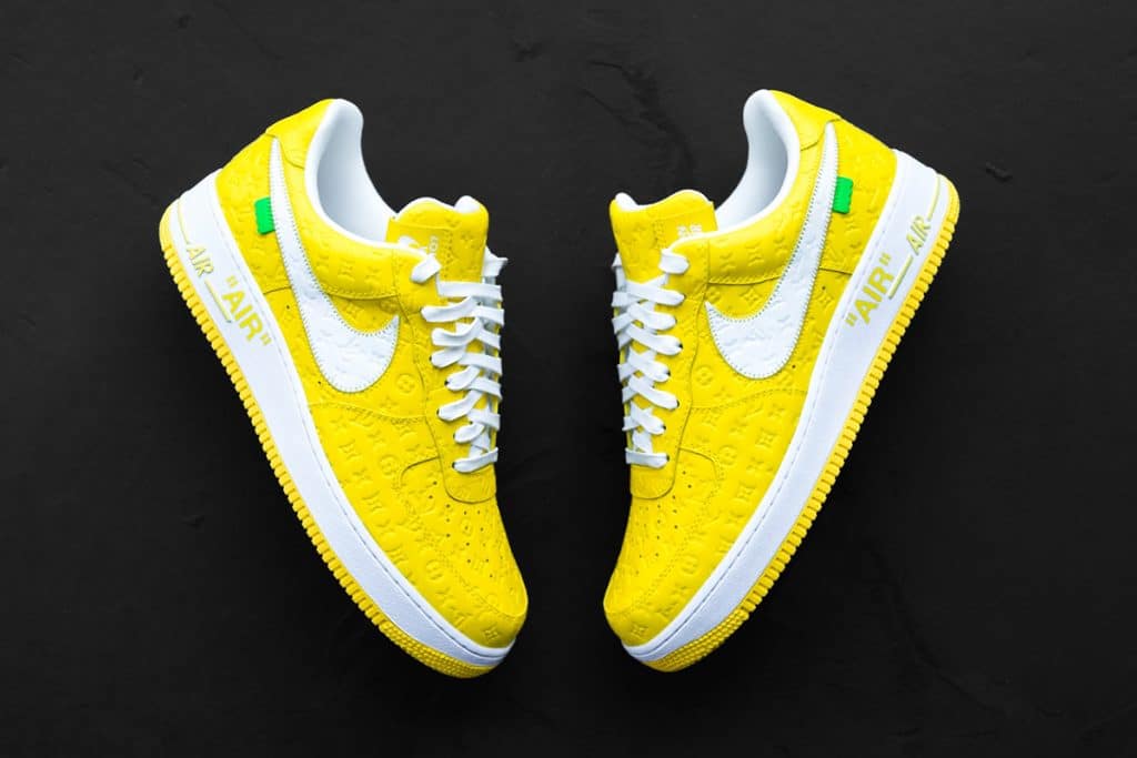 Louis Vuitton x Nike Air Force 1 Yellow