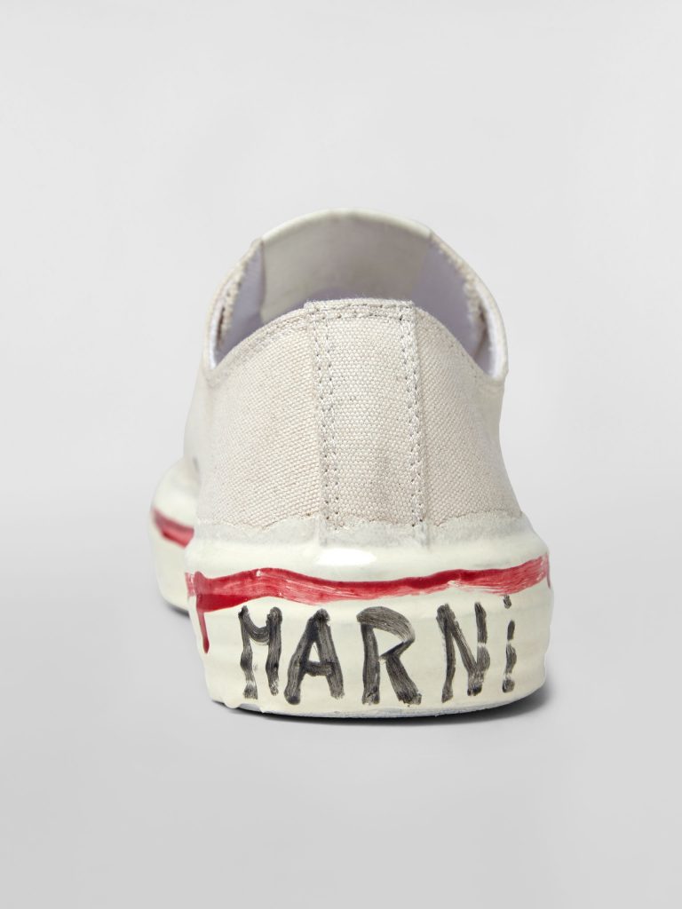 Marni Canvas Sneaker GOOEY graffiti low-top sneaker