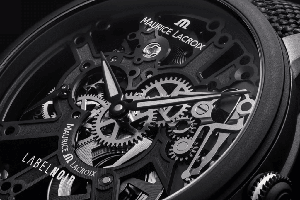 Label Noire x Maurice Lacroix MASTERPIECE Skeleton horloge