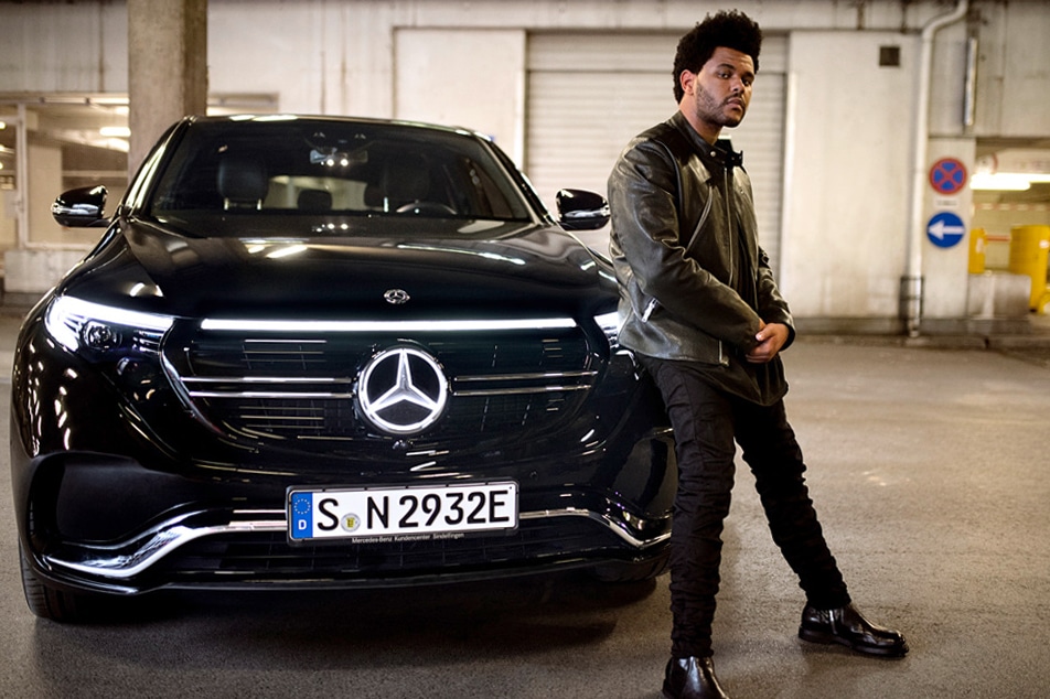 The Weeknd in nieuwe Mercedes-Benz EQC commercial