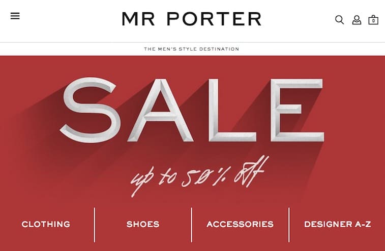 Mr Porter sale review