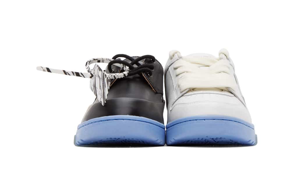 Off-White Black and White Half-Half sneakers