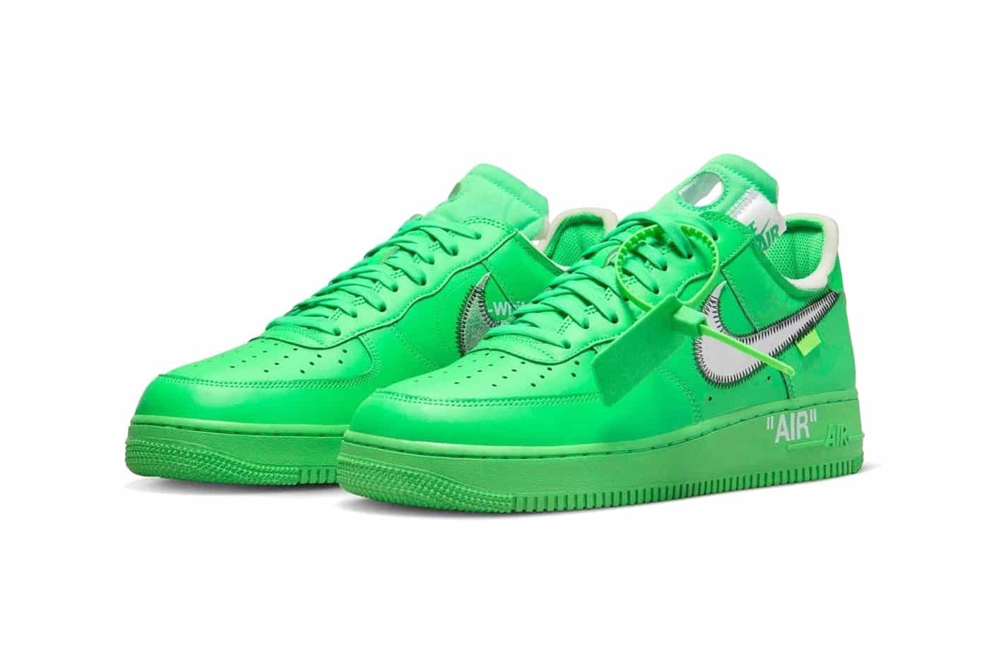 Off-White x Nike Air Force 1 Low "Light Green Spark"