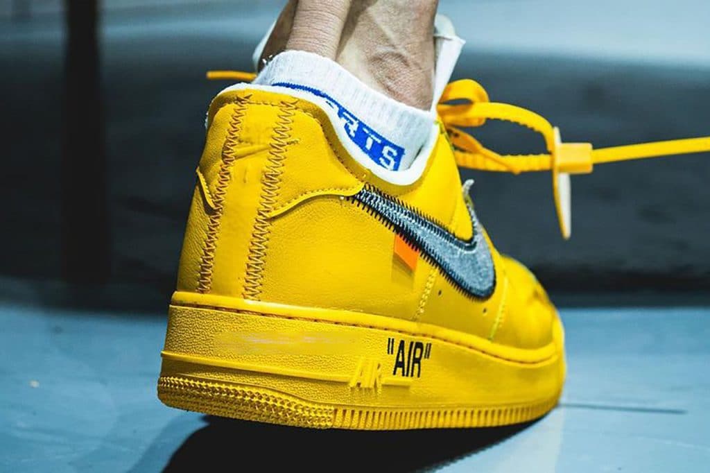 Off-White x Nike Air Force 1 Low "University Gold"