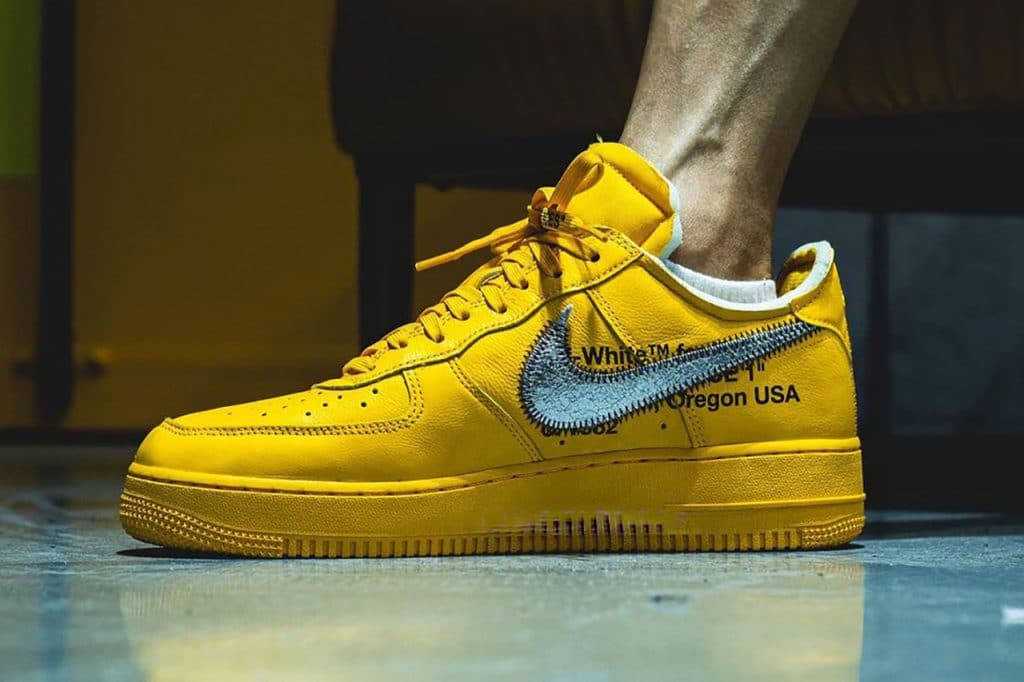 Off-White x Nike Air Force 1 Low "University Gold"