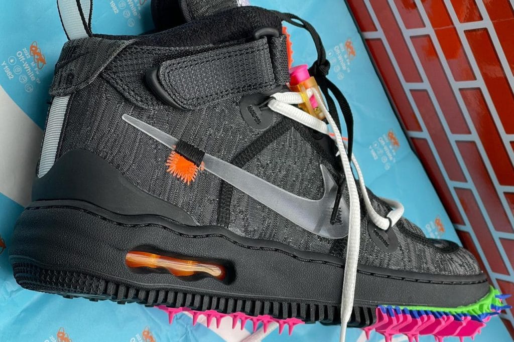 Off-White x Nike Air Force 1 Mid "Black"
