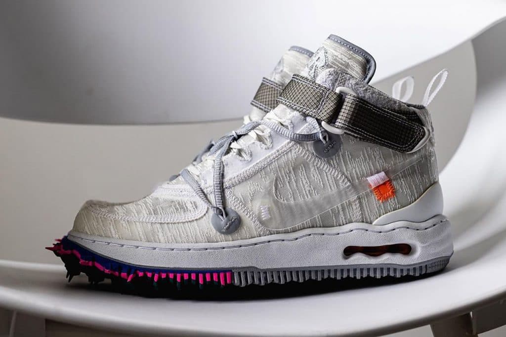Off-White x Nike Air Force 1 Mid "White"