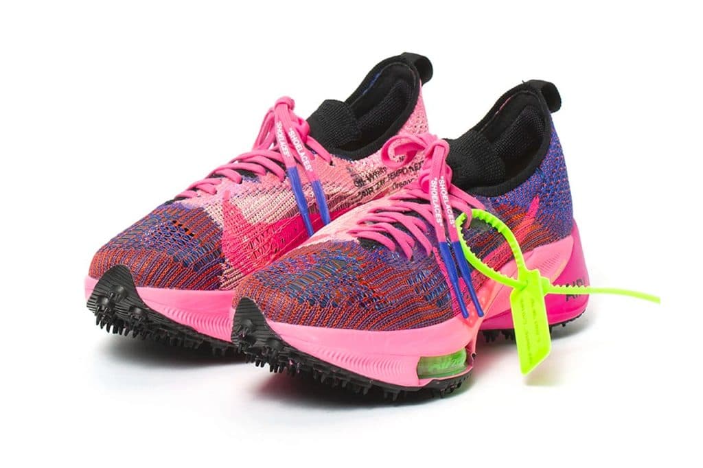 Off-White x Nike Air Zoom Tempo NEXT% "Pink Glow"