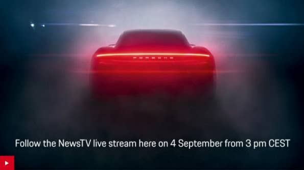 nieuwe Porsche Taycan live stream onthulling