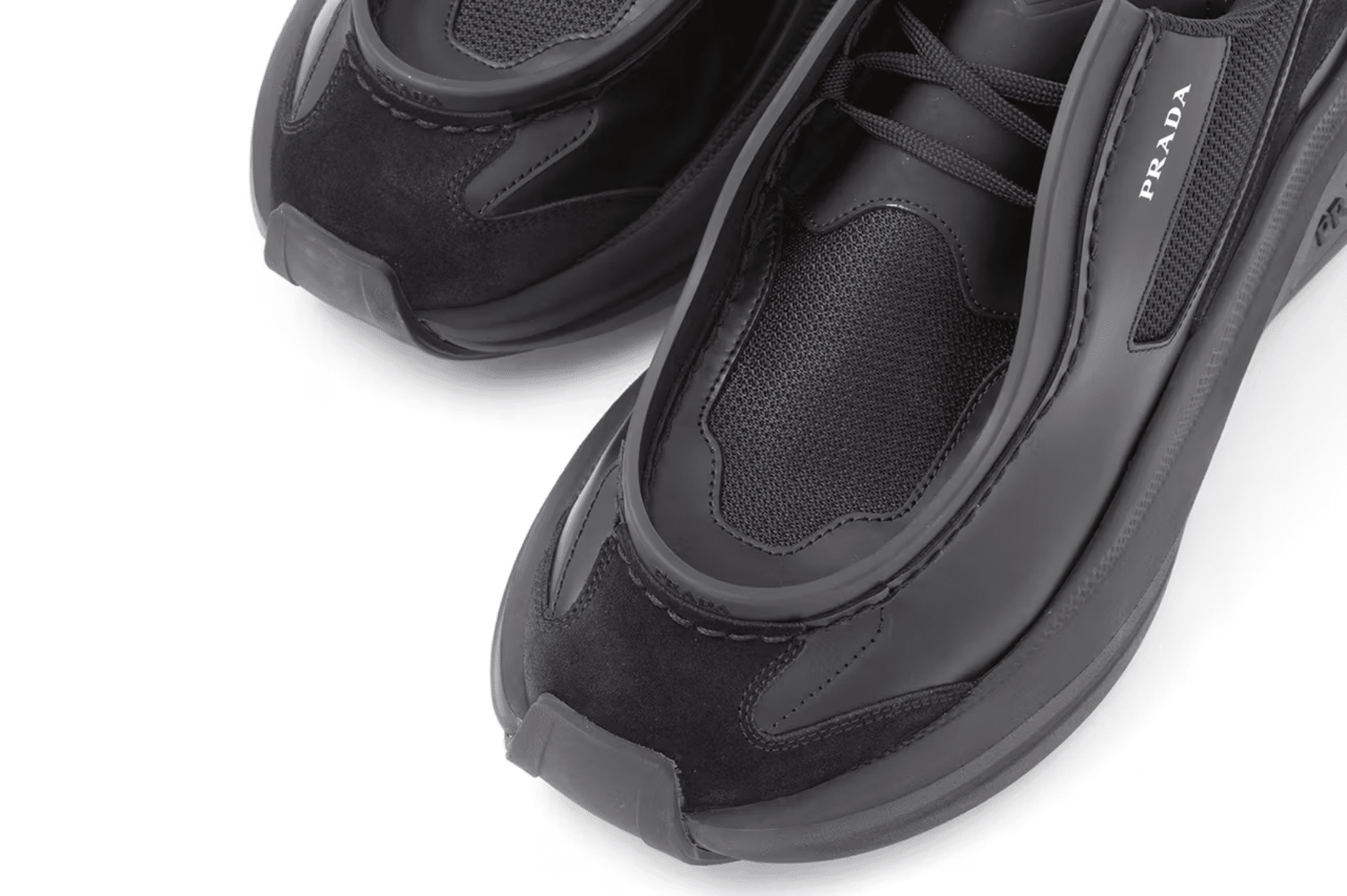 Prada Brushed leather sneakers FW23