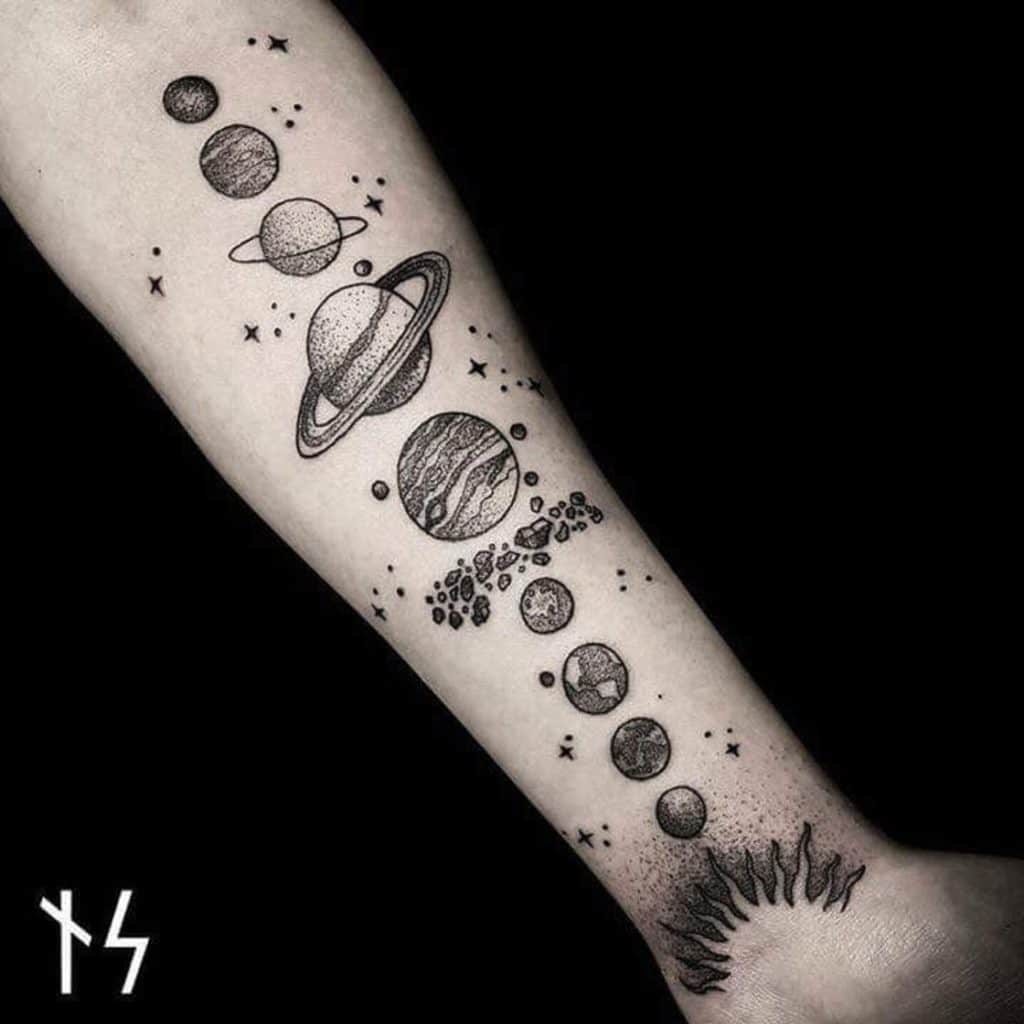 Kosmische tattoos Nik Square