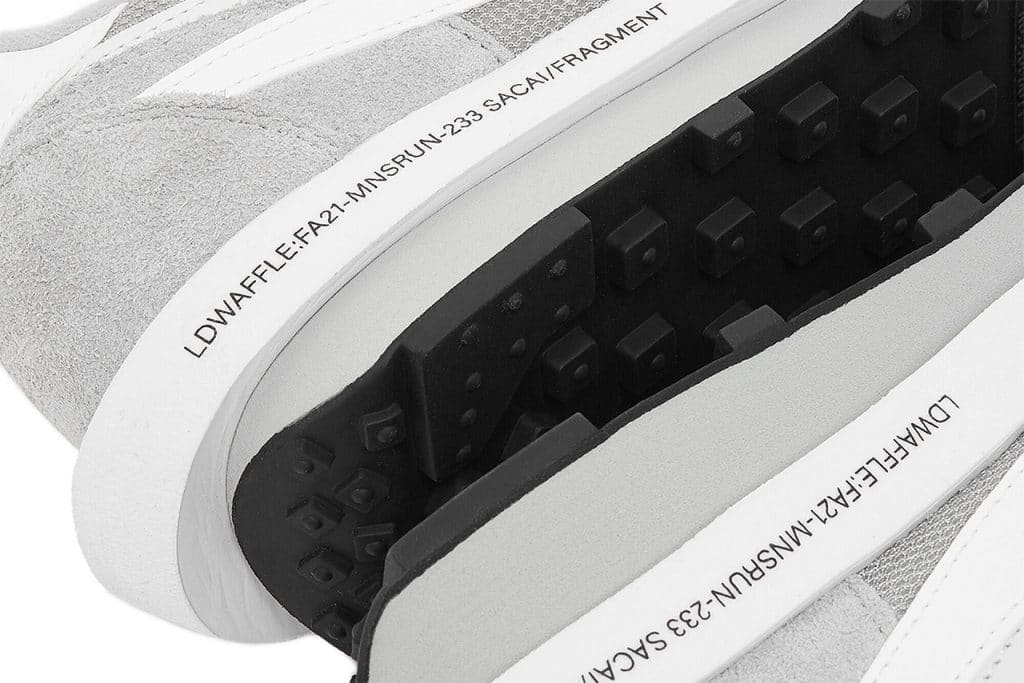 sacai x fragment design x Nike LDWaffle Navy Grey