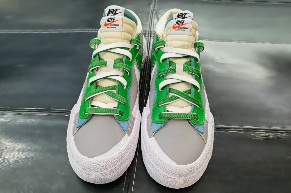 sacai x Nike Blazer Low "Classic Green" sneakers