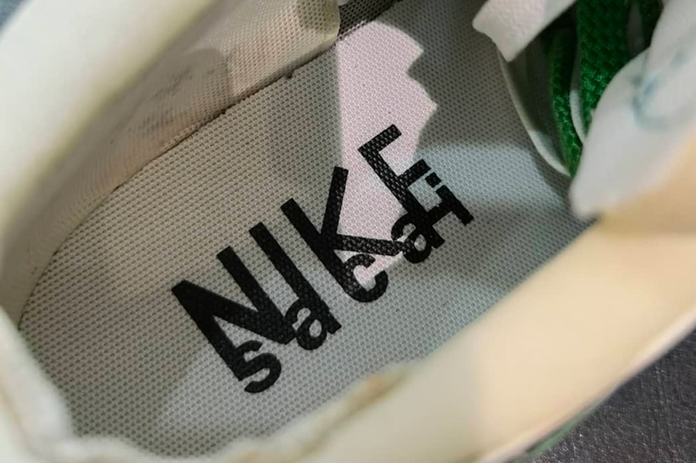 sacai x Nike Blazer Low "Classic Green" sneakers
