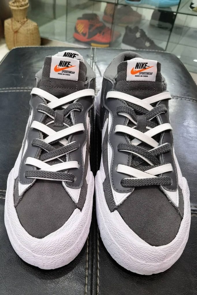 sacai x Nike Blazer Low Gray/White