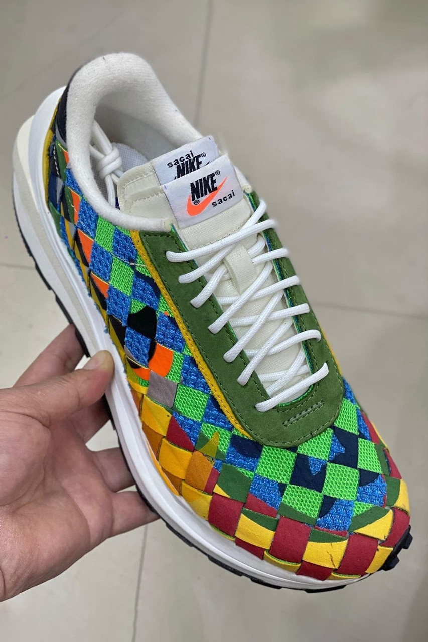 sacai x Nike Waffle Woven "Multicolor"